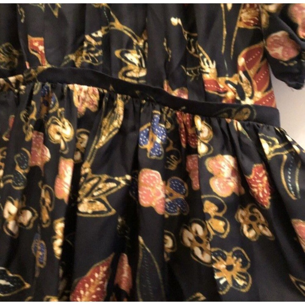 Ulla Johnson Cybil Odessa Silk Floral Puff sleeves Midi Dress Sze 6 NWT - Picture 7 of 13